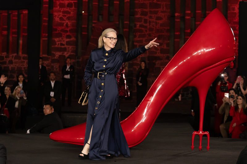 MERYL STREEP WEARS SCHIAPARELLI<br>TO “THE DEVIL WEARS PRADA 2” MEXICO PREMIERE