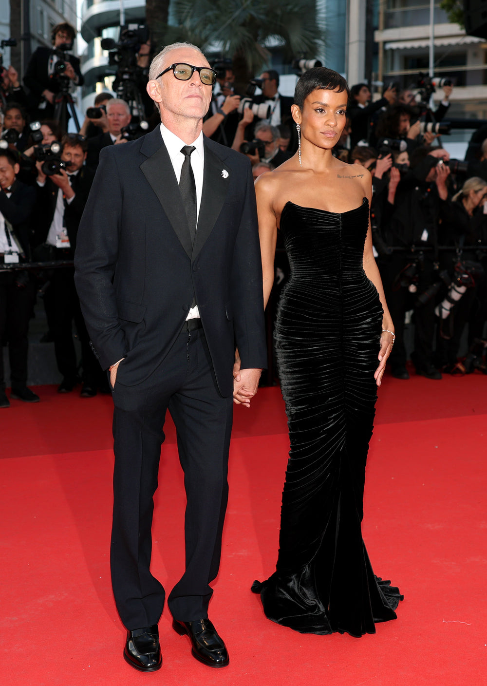NARAH BAPTISTA WEARS SCHIAPARELLI<br>TO THE 79TH CANNES FILM FESTIVAL