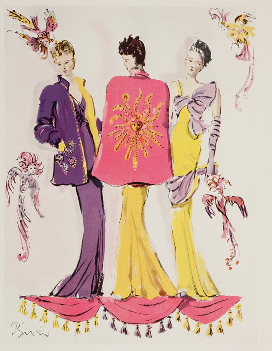 ILLUSTRATION DE LA CAPE SCHIAPARELLI DITE « SOLEIL » OU « PHOEBUS »