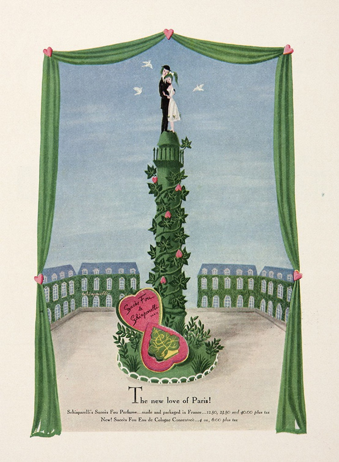 ILLUSTRATION POUR LE PARFUM « SUCCÈS FOU » DE SCHIAPARELLI