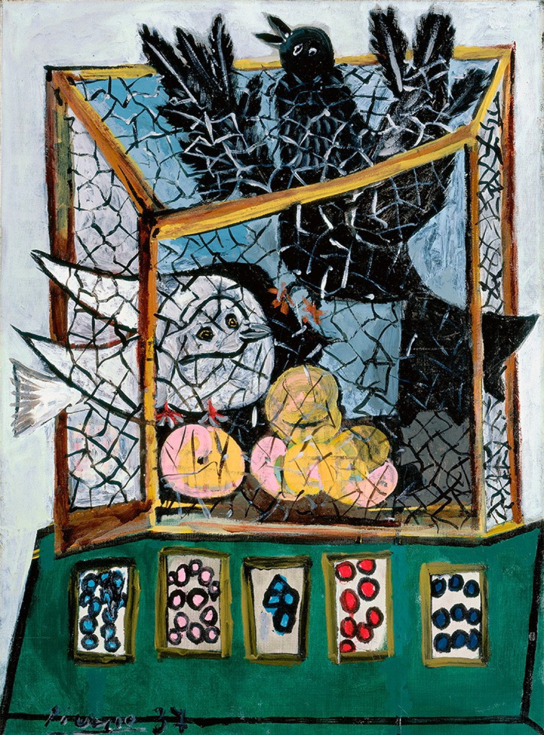 « OISEAUX DANS UNE CAGE »