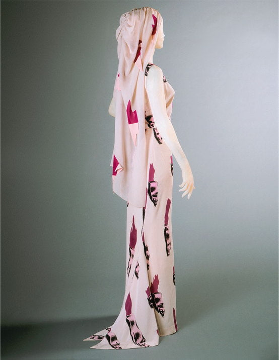 ROBE SCHIAPARELLI DITE « À IMPRIMÉ DÉCHIRÉ »