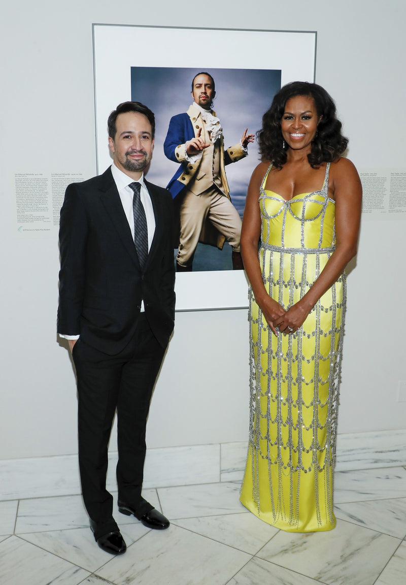 MICHELLE OBAMA EN SCHIAPARELLI HAUTE COUTURE SUR MESURE AU AMERICAN PORTRAIT GALA