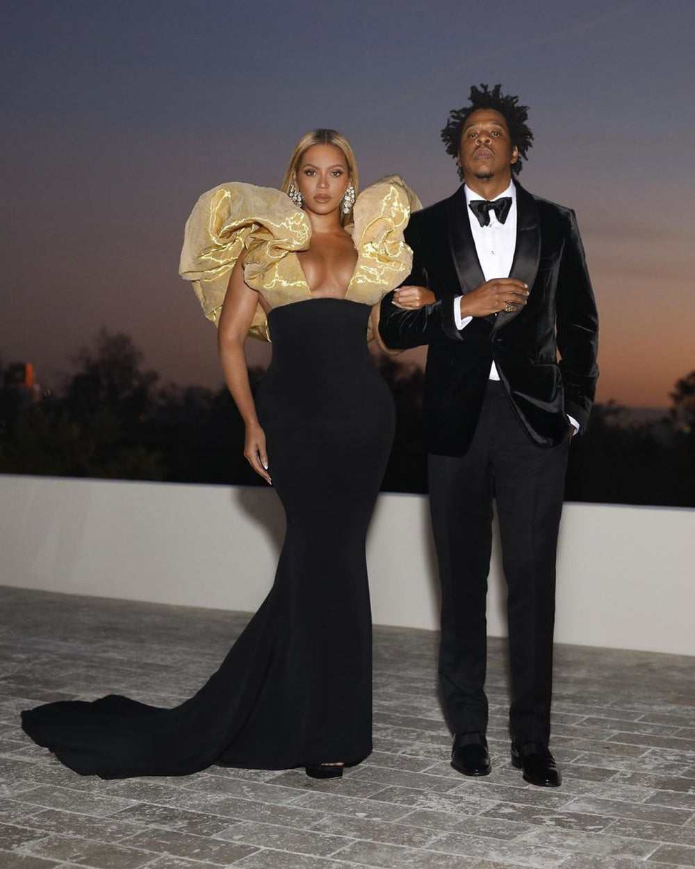 Beyonc in bespoke Schiaparelli haute couture at the 77th Golden Globe