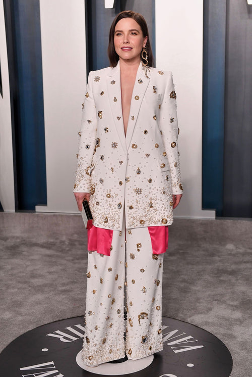 SOPHIA BUSH EN SCHIAPARELLI HAUTE COUTURE  À LA VANITY FAIR OSCAR PARTY