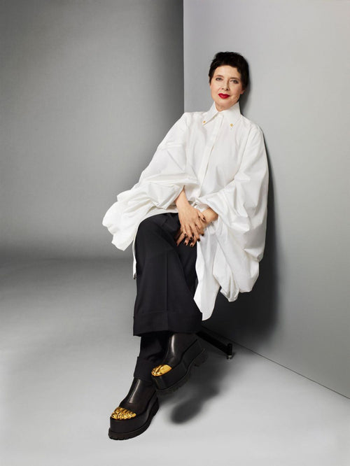 ISABELLA ROSSELLINI WORE SCHIAPARELLI SPRING SUMMER 2021 READY-TO-WEAR