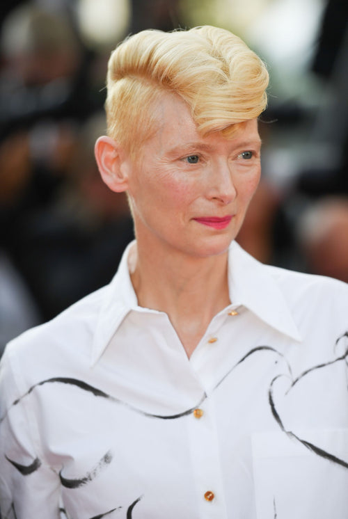 TILDA SWINTON WORE SCHIAPARELLI FALL WINTER 2021/2022 READY-TO-WEAR