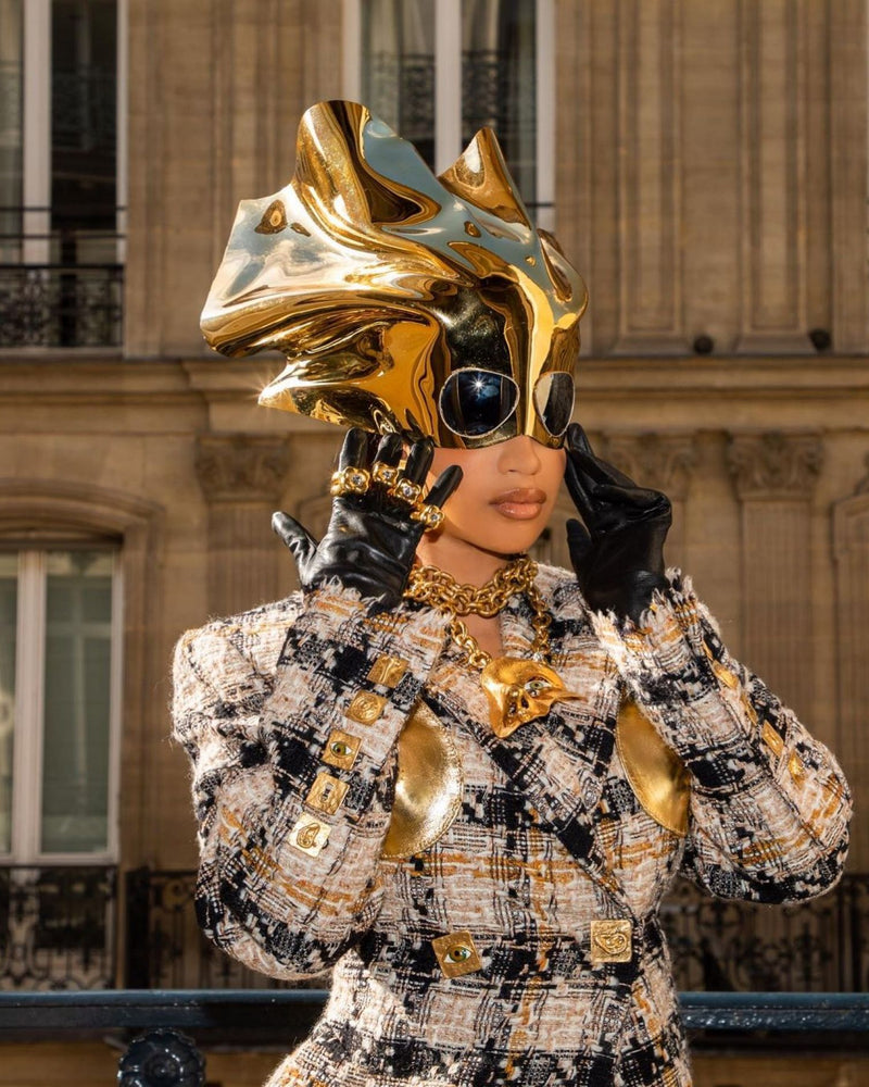 CARDI B WORE SCHIAPARELLI FALL WINTER 2021/2022 READY-TO-WEAR