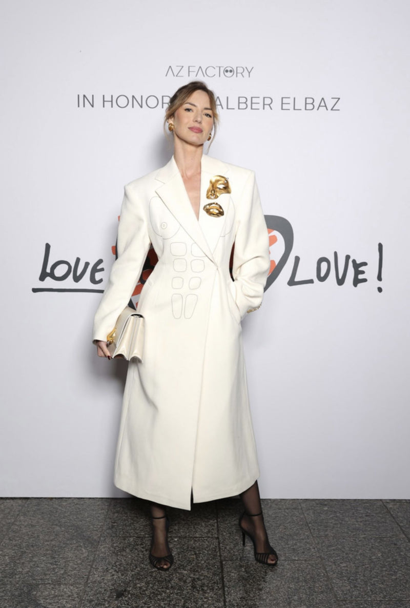 LOUISE BOURGOIN WORE SCHIAPARELLI FALL WINTER 2021/2022 READY-TO-WEAR
