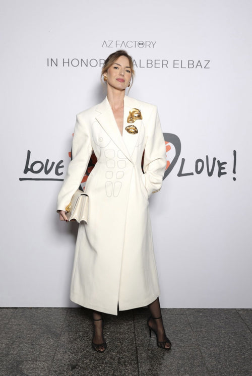 LOUISE BOURGOIN WORE SCHIAPARELLI FALL WINTER 2021/2022 READY-TO-WEAR