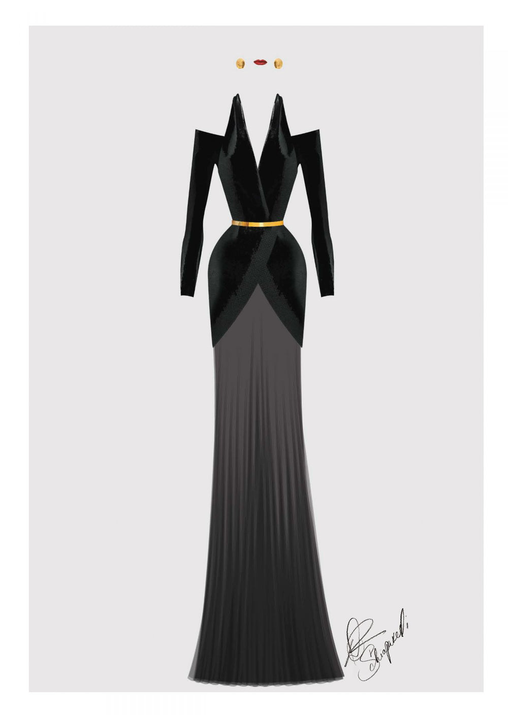 ADELE WORE CUSTOM SCHIAPARELLI HAUTE COUTURE TO THE OFFICIAL BRITISH S