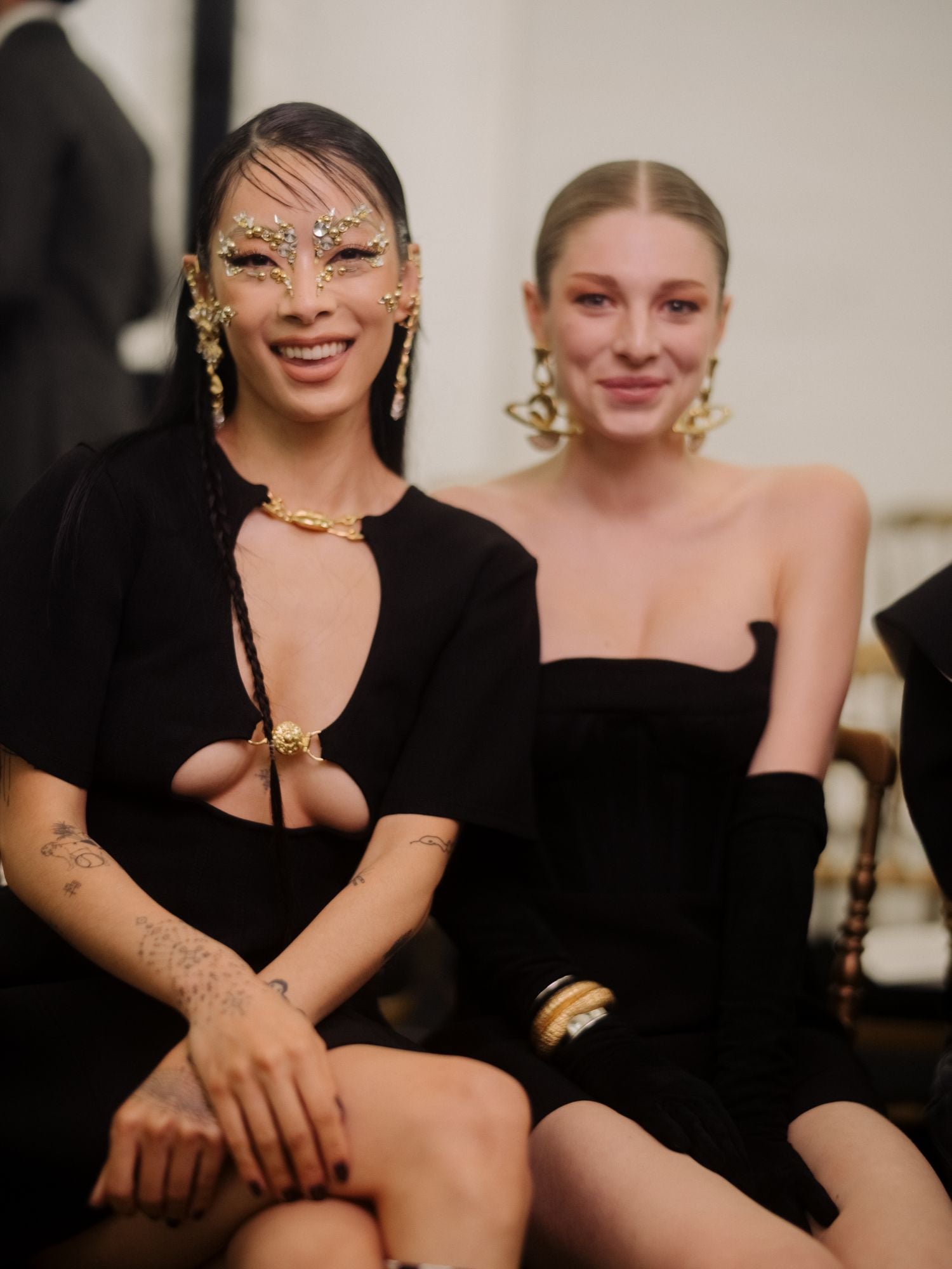 RINA SAWAYAMA AND HUNTER SCHAFER WORE SCHIAPARELLI SPRING SUMMER 2022 READY-TO-WEAR