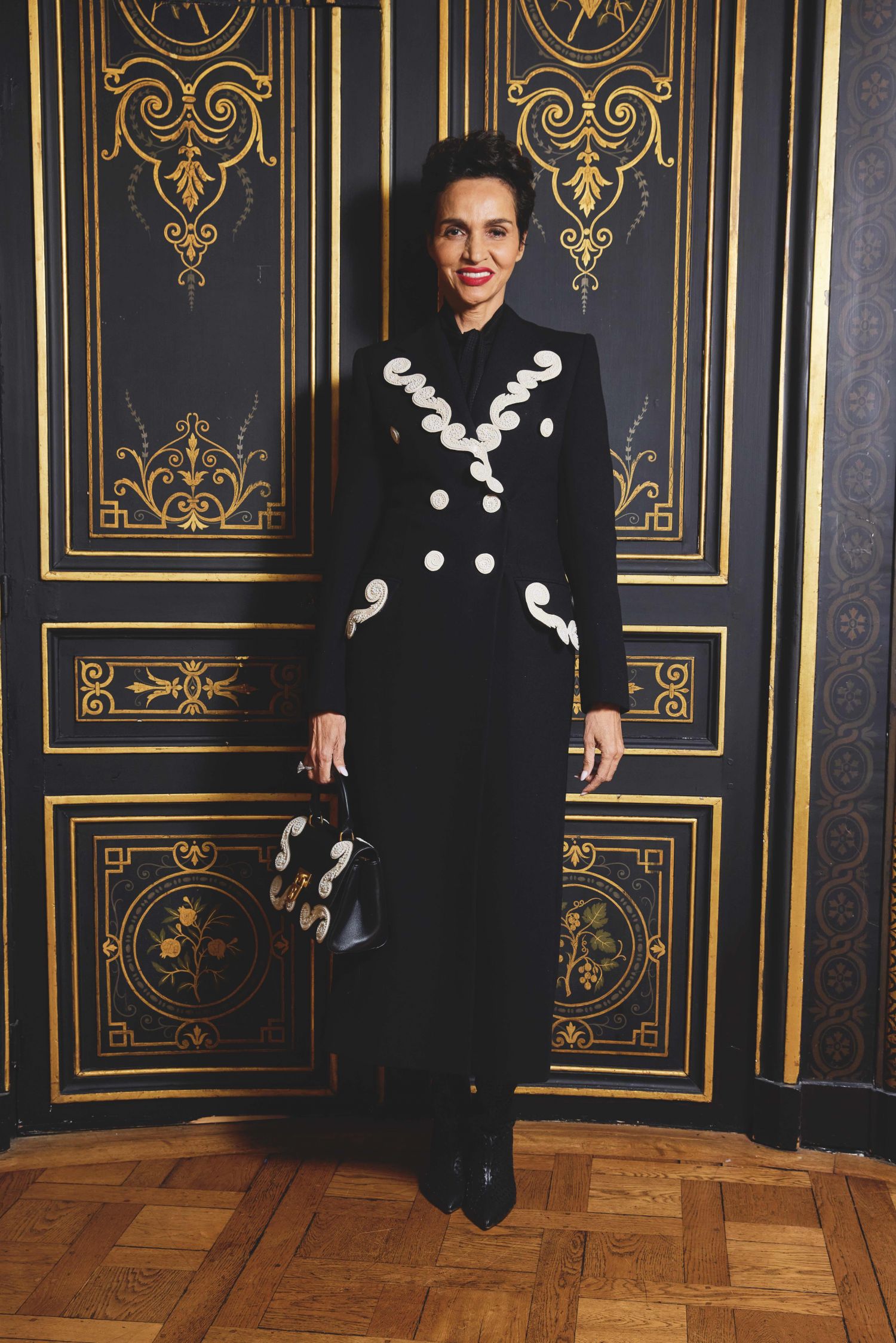 FARIDA KHELFA WORE SCHIAPARELLI READY-TO-WEAR FALL/WINTER 2022-2023
