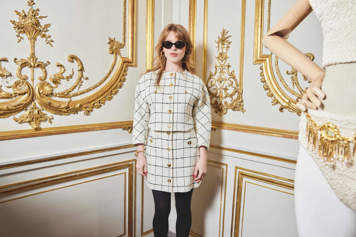 IVY GETTY WORE SCHIAPARELLI FALL WINTER 2022/2023 READY-TO-WEAR