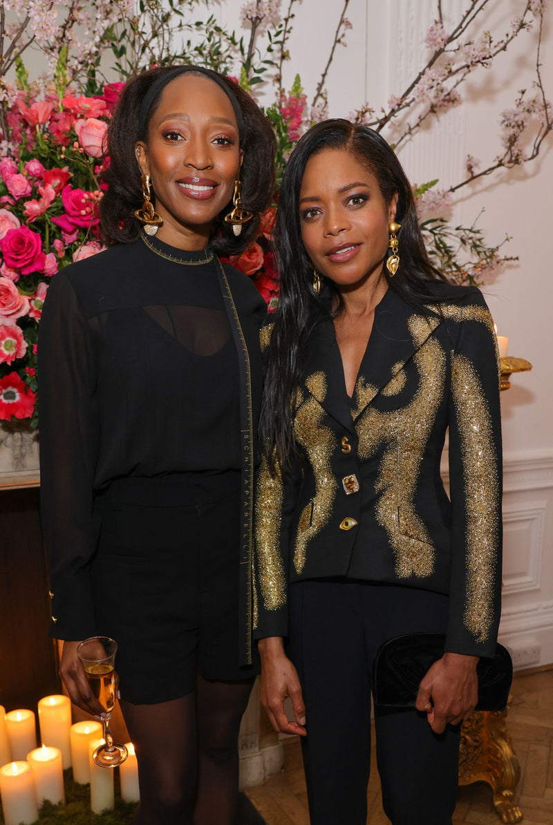 VANESSA KINGORI AND NAOMIE HARRIS WORE SCHIAPARELLI READY-TO-WEAR SPRING/SUMMER 2023