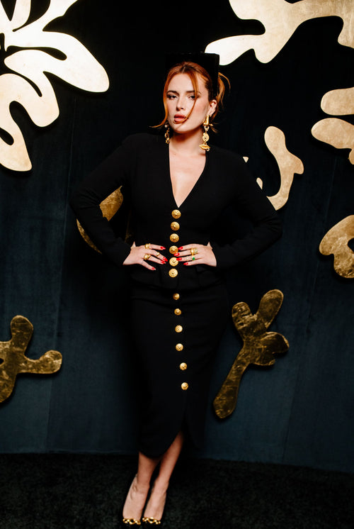 BELLA THORNE WORE SCHIAPARELLI READY-TO-WEAR SPRING/SUMMER 2023