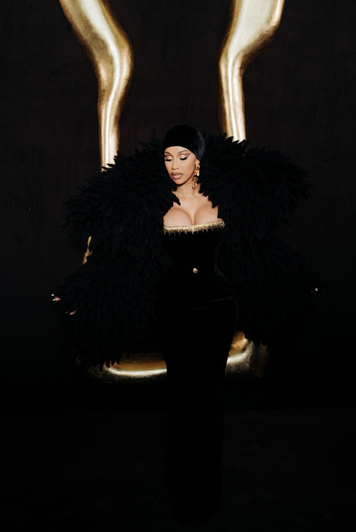 CARDI B WORE CUSTOM SCHIAPARELLI HAUTE COUTURE FALL/WINTER 2023-2024