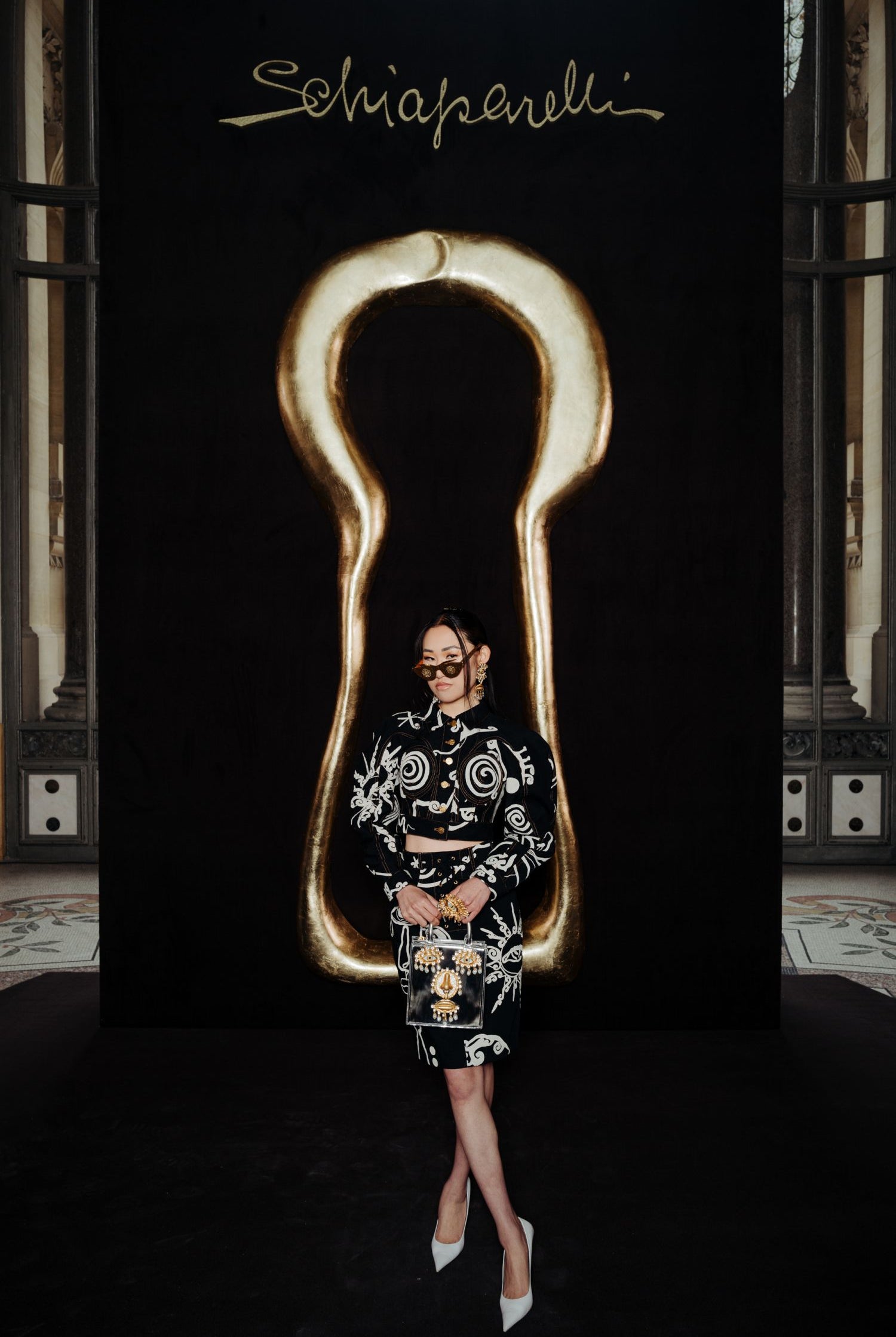 JAIME XIE WORE SCHIAPARELLI READY-TO-WEAR FALL/WINTER 2022-2023