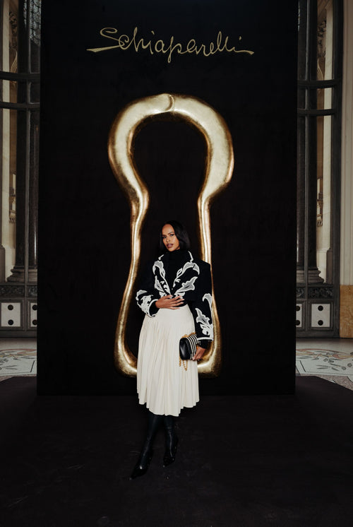 SABRINA ELBA WORE SCHIAPARELLI READY-TO-WEAR FALL/WINTER 2023-2024