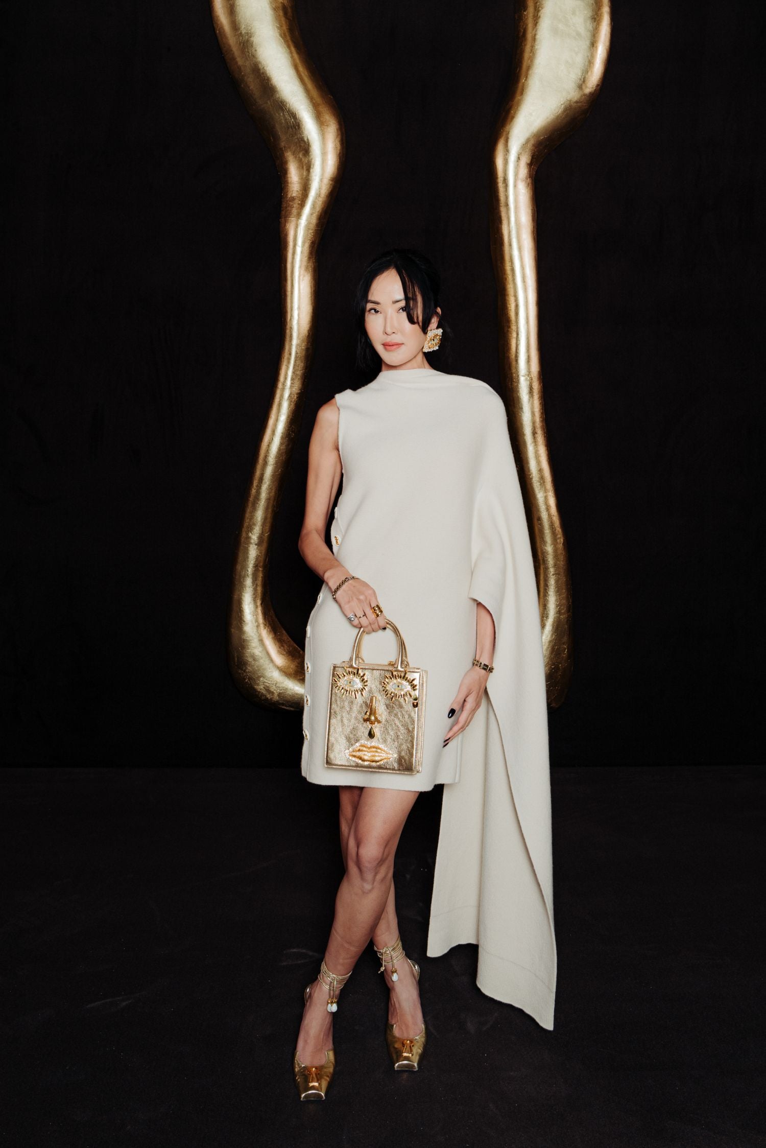 CHRISELLE LIM WORE SCHIAPARELLI READY-TO-WEAR FALL/WINTER 2023-2024