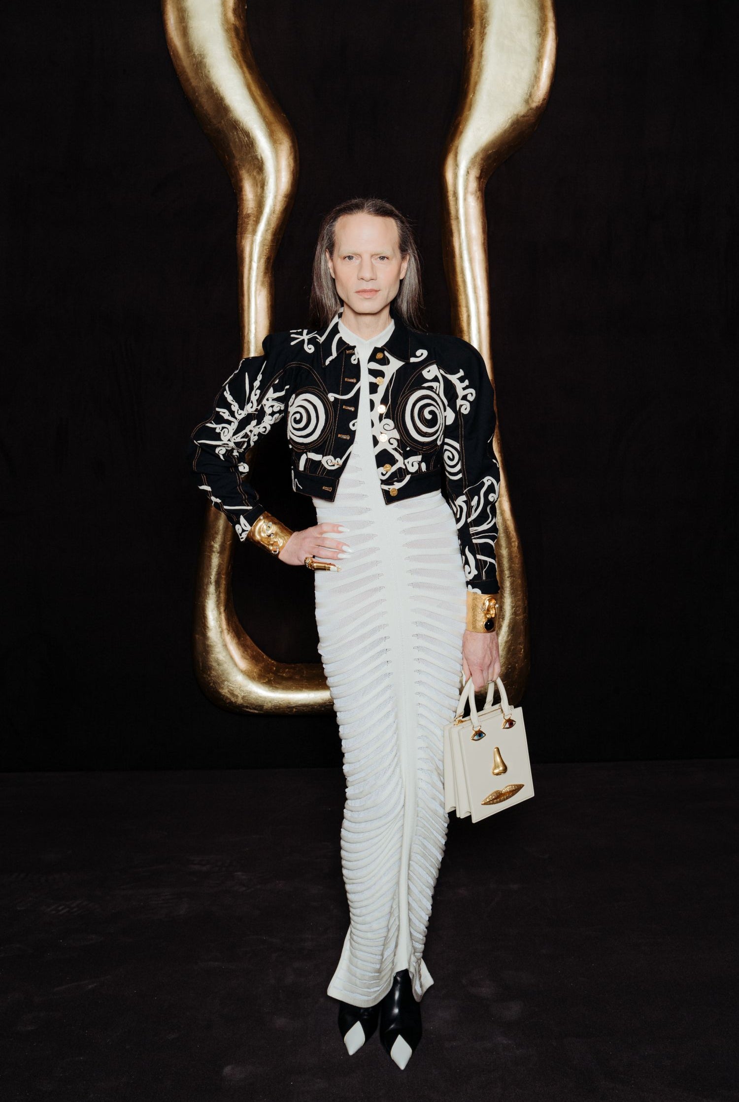 JORDAN ROTH WORE SCHIAPARELLI READY-TO-WEAR FALL WINTER 2022-2023