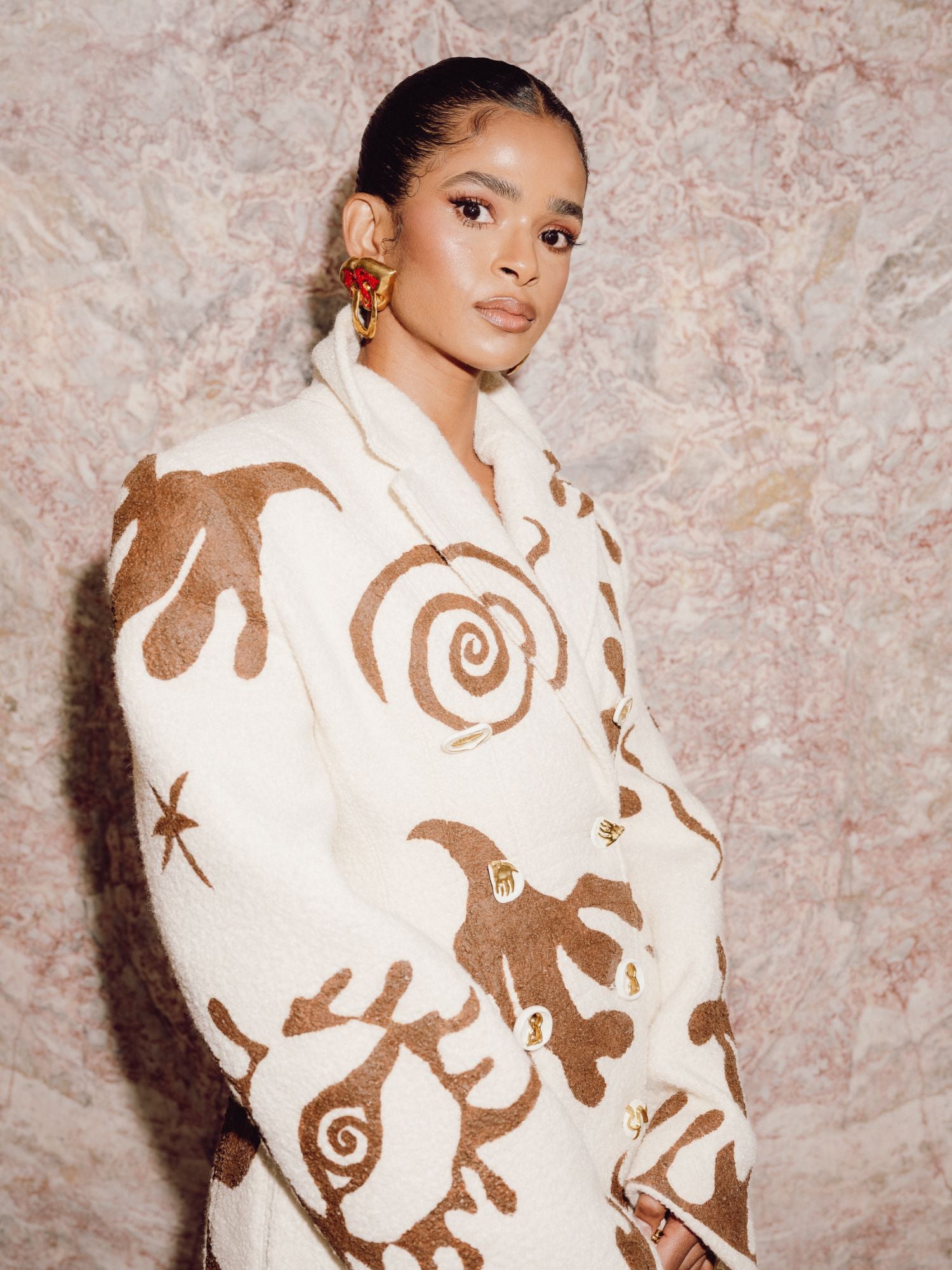 RAMLA ALI WORE SCHIAPARELLI READY-TO-WEAR FALL/WINTER 2023-2024