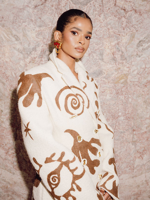 RAMLA ALI WORE SCHIAPARELLI READY-TO-WEAR FALL/WINTER 2023-2024