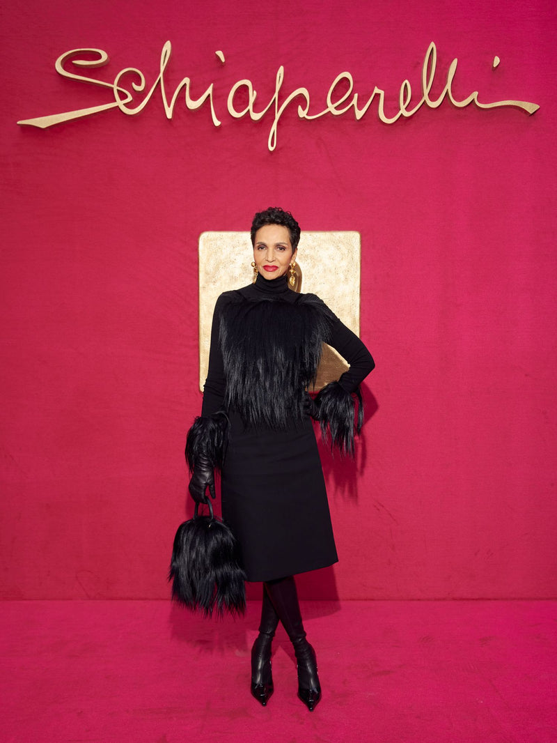 FARIDA KHELFA WORE SCHIAPARELLI READY-TO-WEAR FALL/WINTER 2023-2024