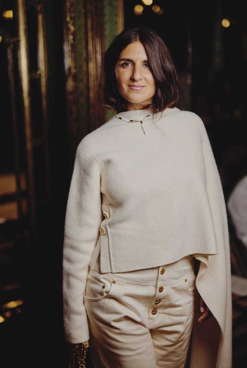 GERALDINE NAKACHE WORE SCHIAPARELLI READY-TO-WEAR FALL/WINTER 2023-2024