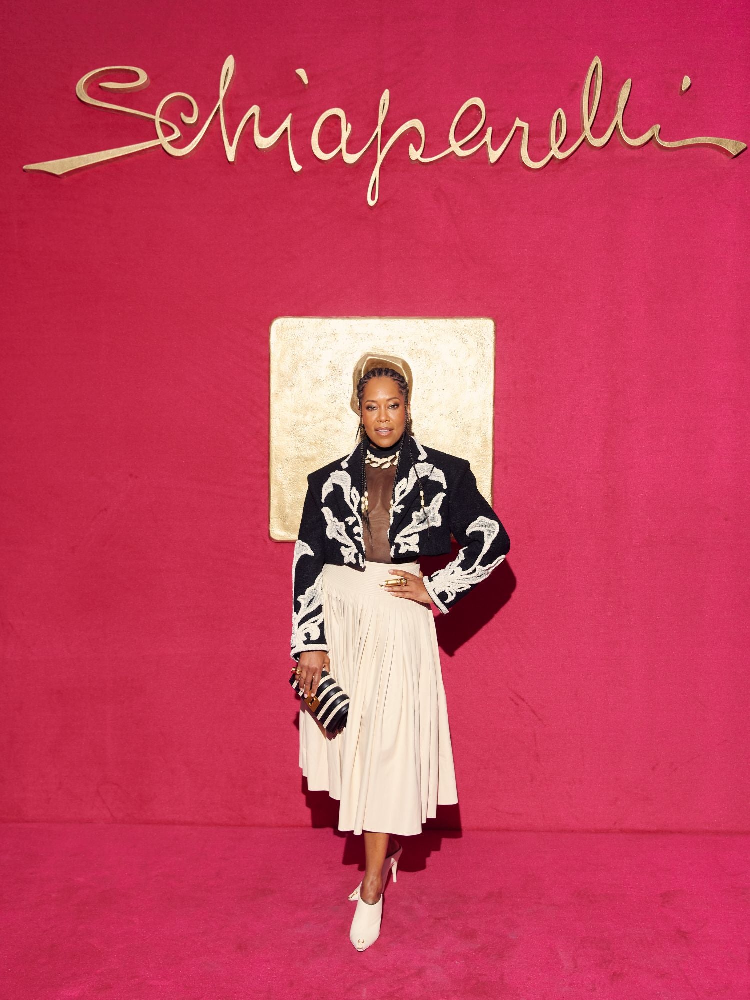 REGINA KING WORE SCHIAPARELLI READY-TO-WEAR FALL/WINTER 2023-2024