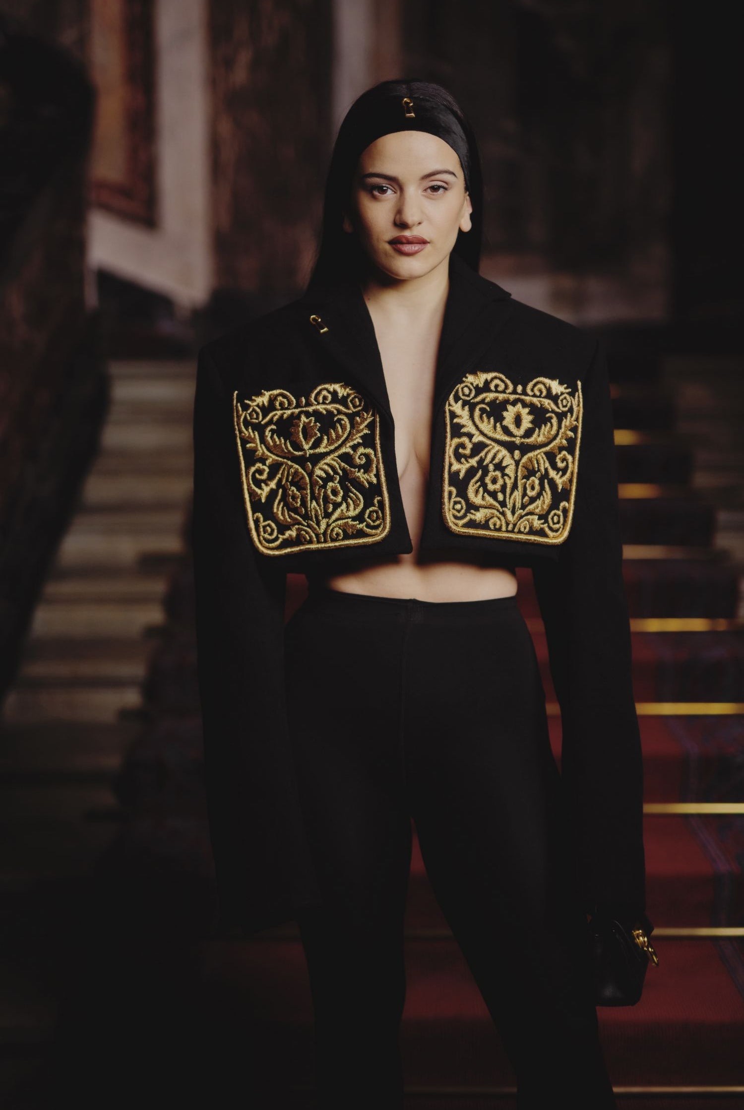 ROSALÍA WORE SCHIAPARELLI READY-TO-WEAR SPRING/SUMMER 2024