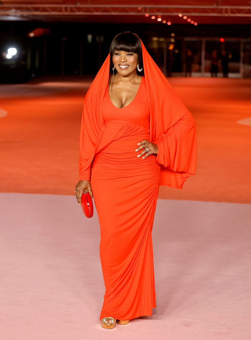 ANGELA BASSETT WORE SCHIAPARELLI READY-TO-WEAR<br>TO THE ACADEMY MUSEUM GALA 2023