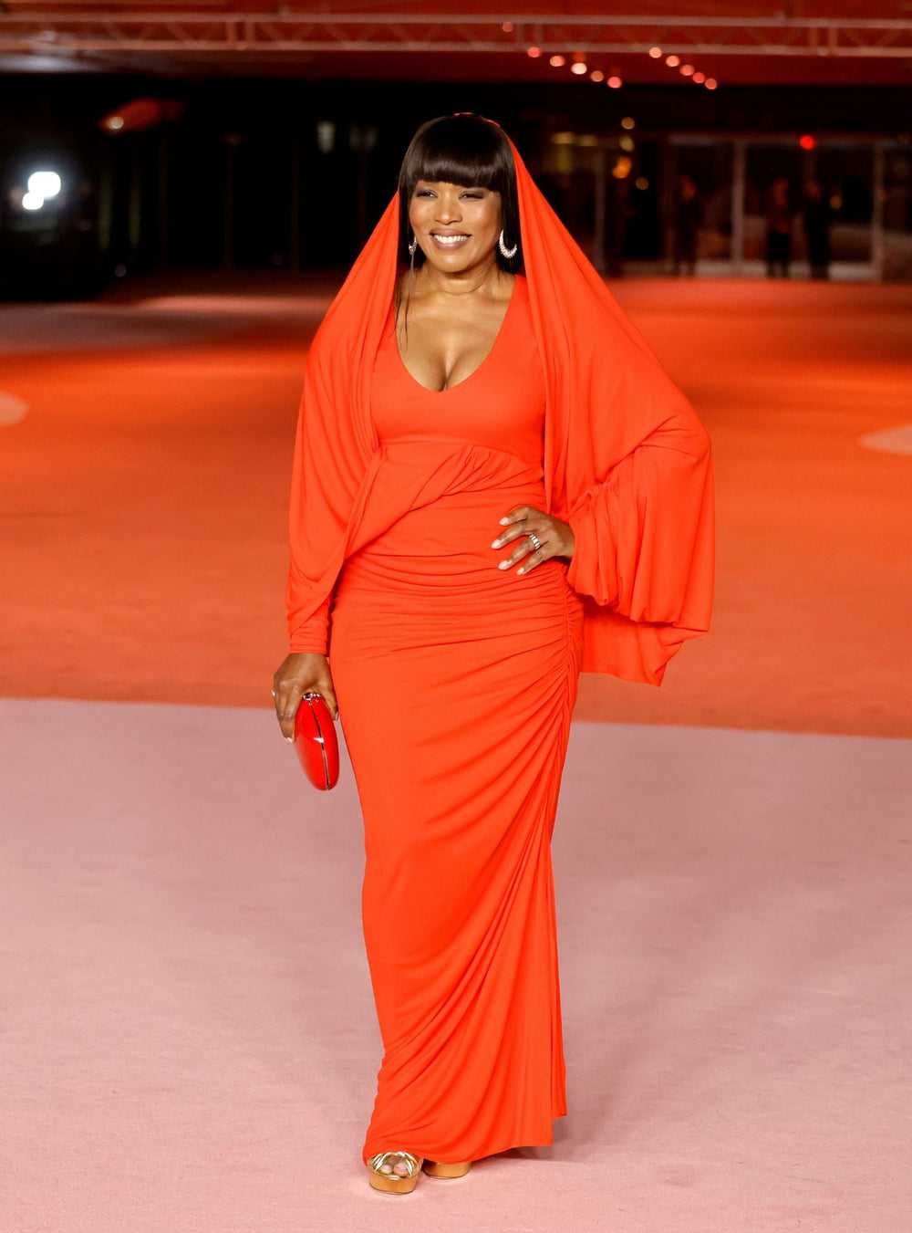 ANGELA BASSETT WORE SCHIAPARELLI READY-TO-WEAR<br>TO THE ACADEMY MUSEUM GALA 2023