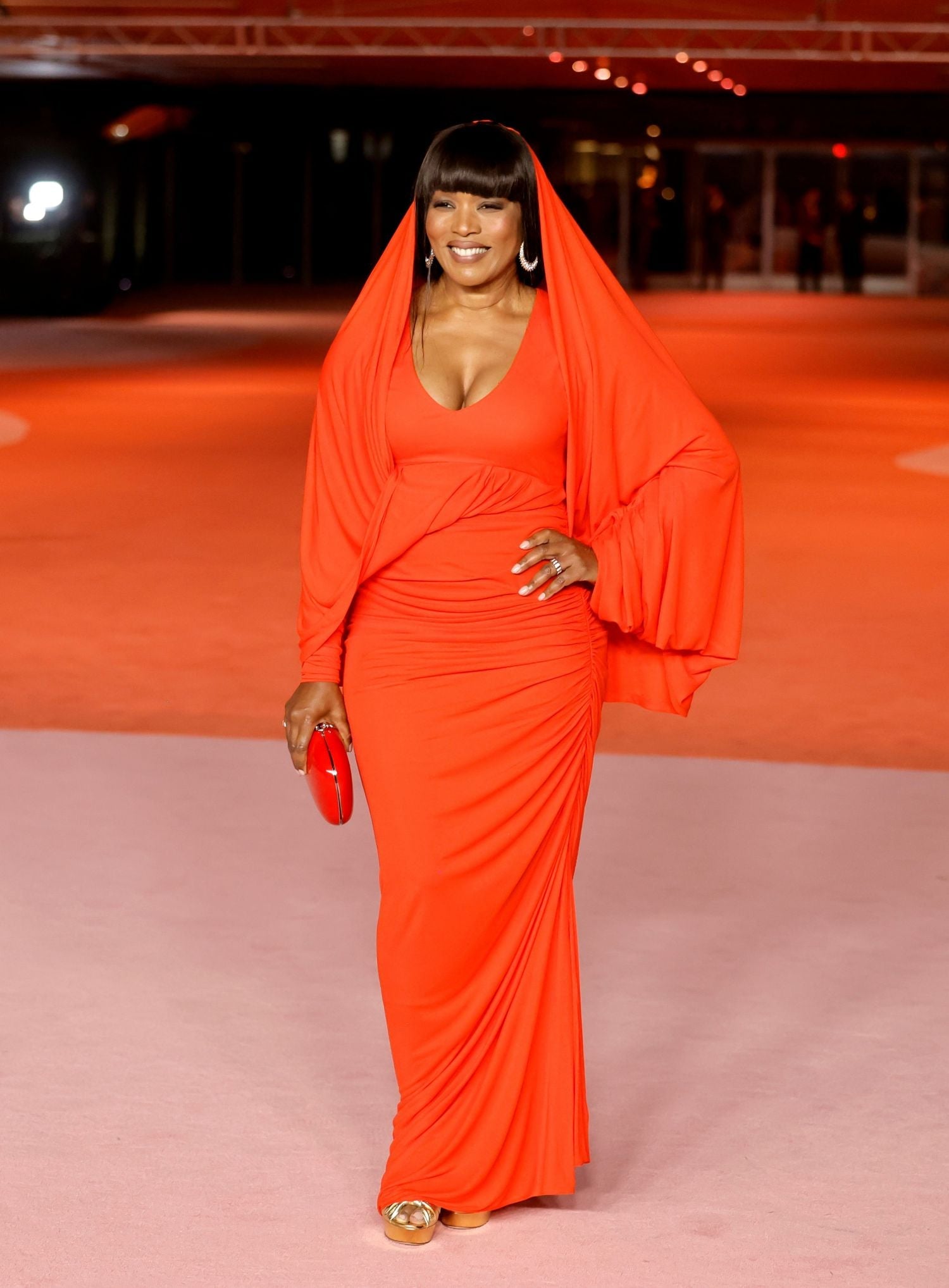 ANGELA BASSETT WORE SCHIAPARELLI READY-TO-WEAR<br>TO THE ACADEMY MUSEUM GALA 2023