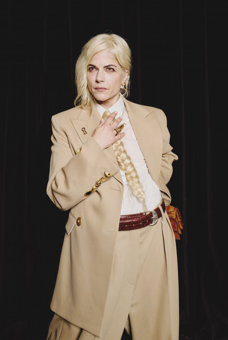 SELMA BLAIR WORE SCHIAPARELLI TO THE FALL/WINTER 2024 HAUTE COUTURE SHOW