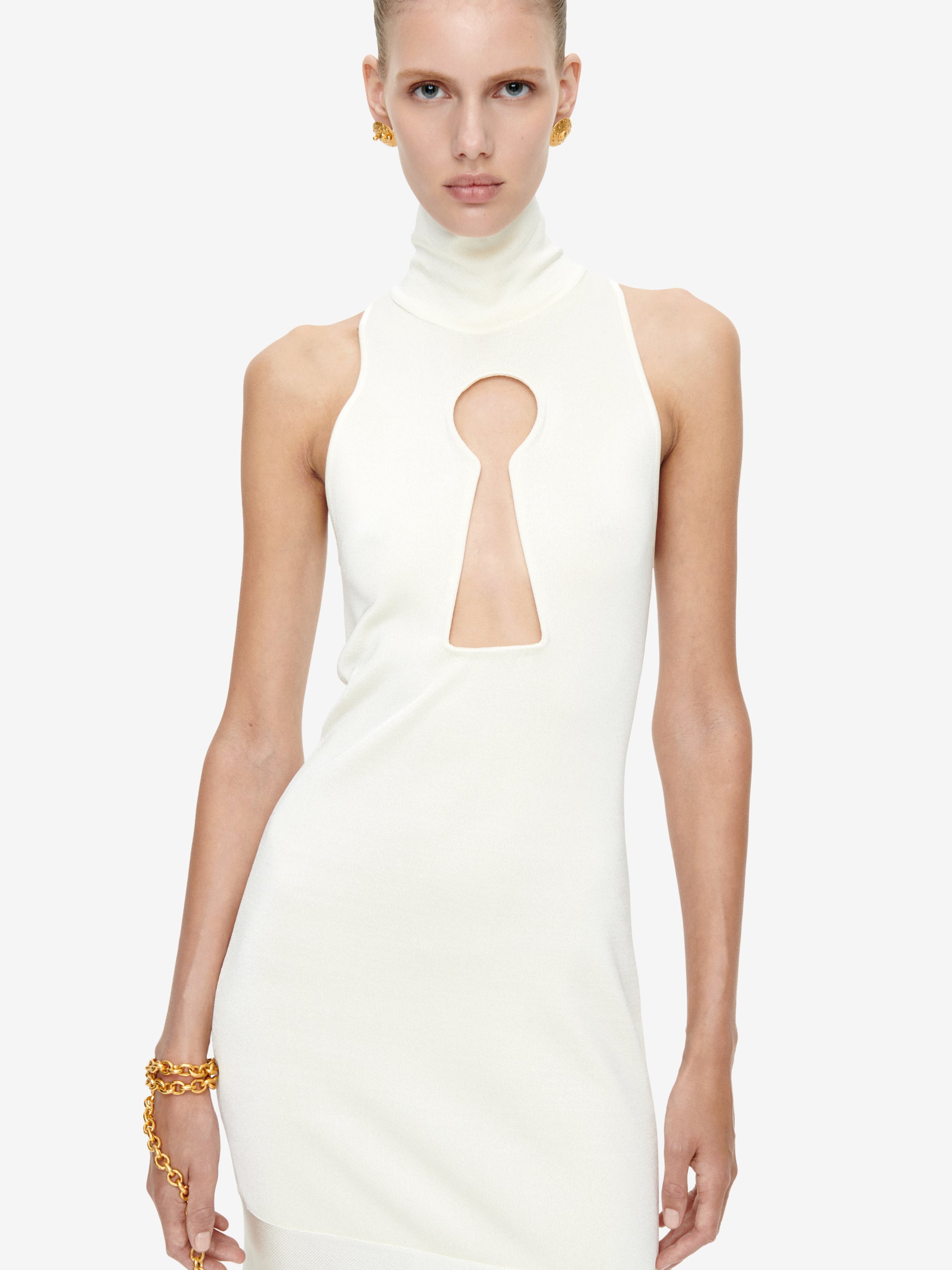 keyhole shirt dress You've Got Mail Lace Trim Keyhole Mini Dress | White | Womens