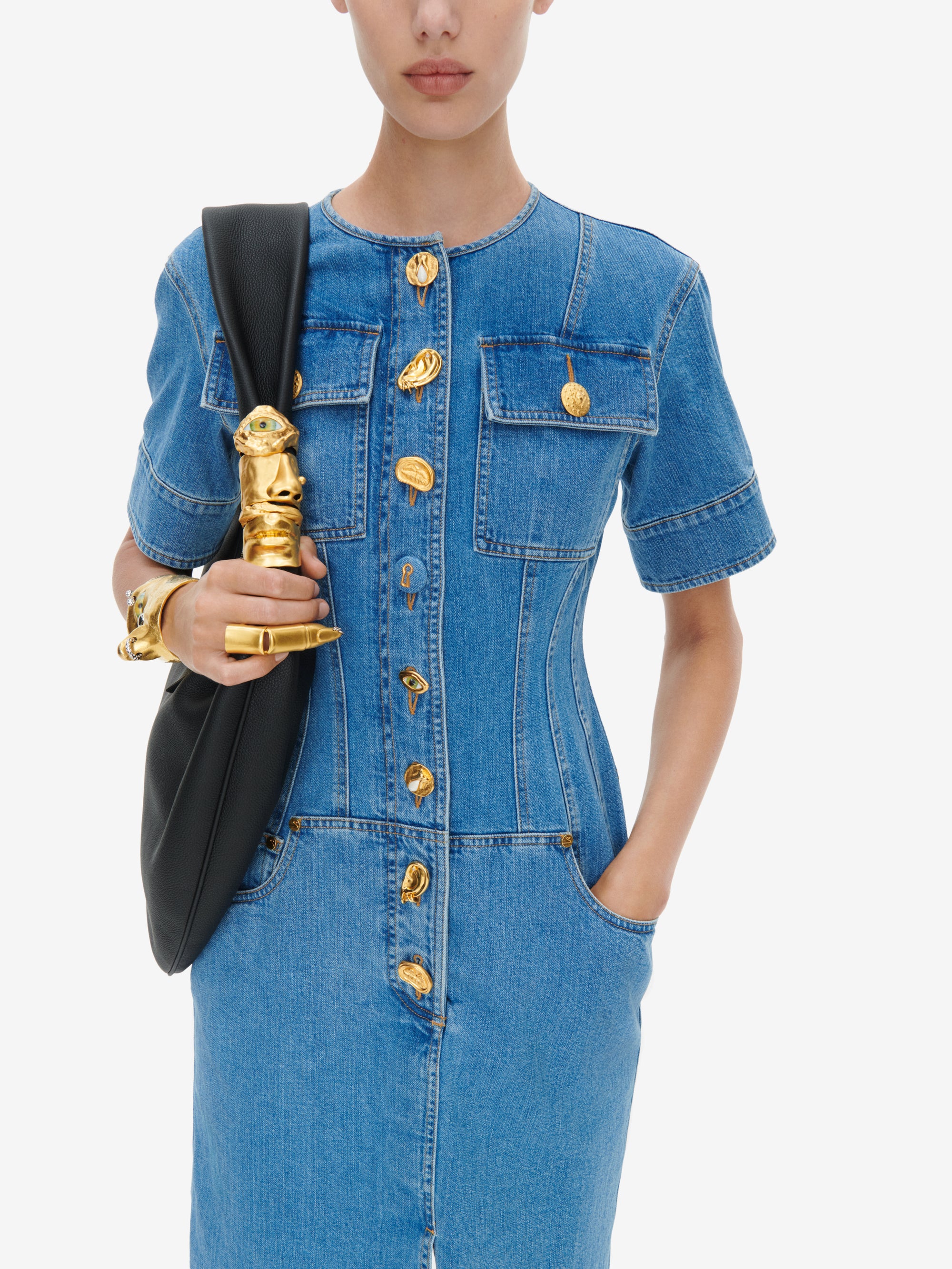 DENIM CORSET DRESS