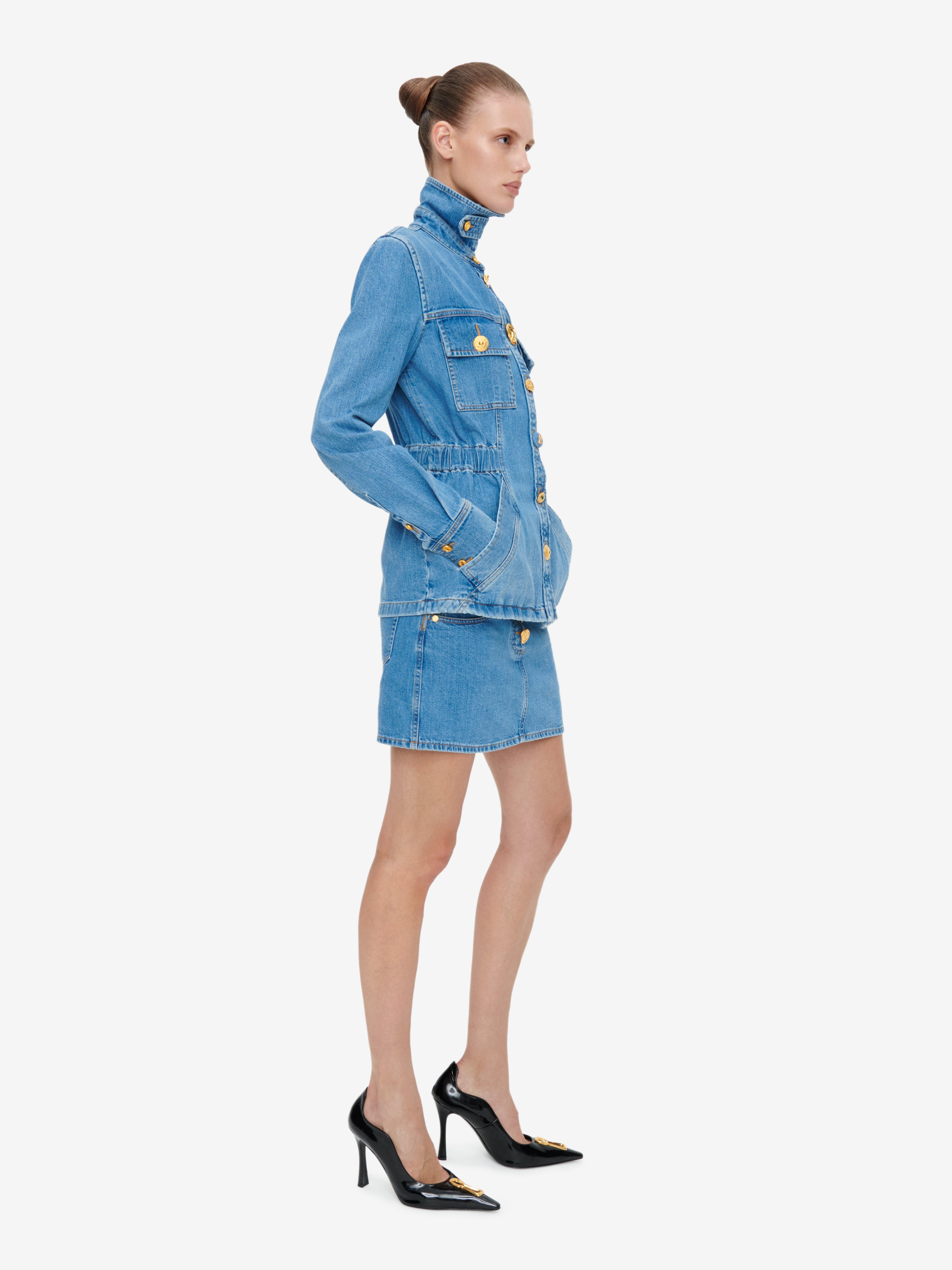 DENIM MINISKIRT