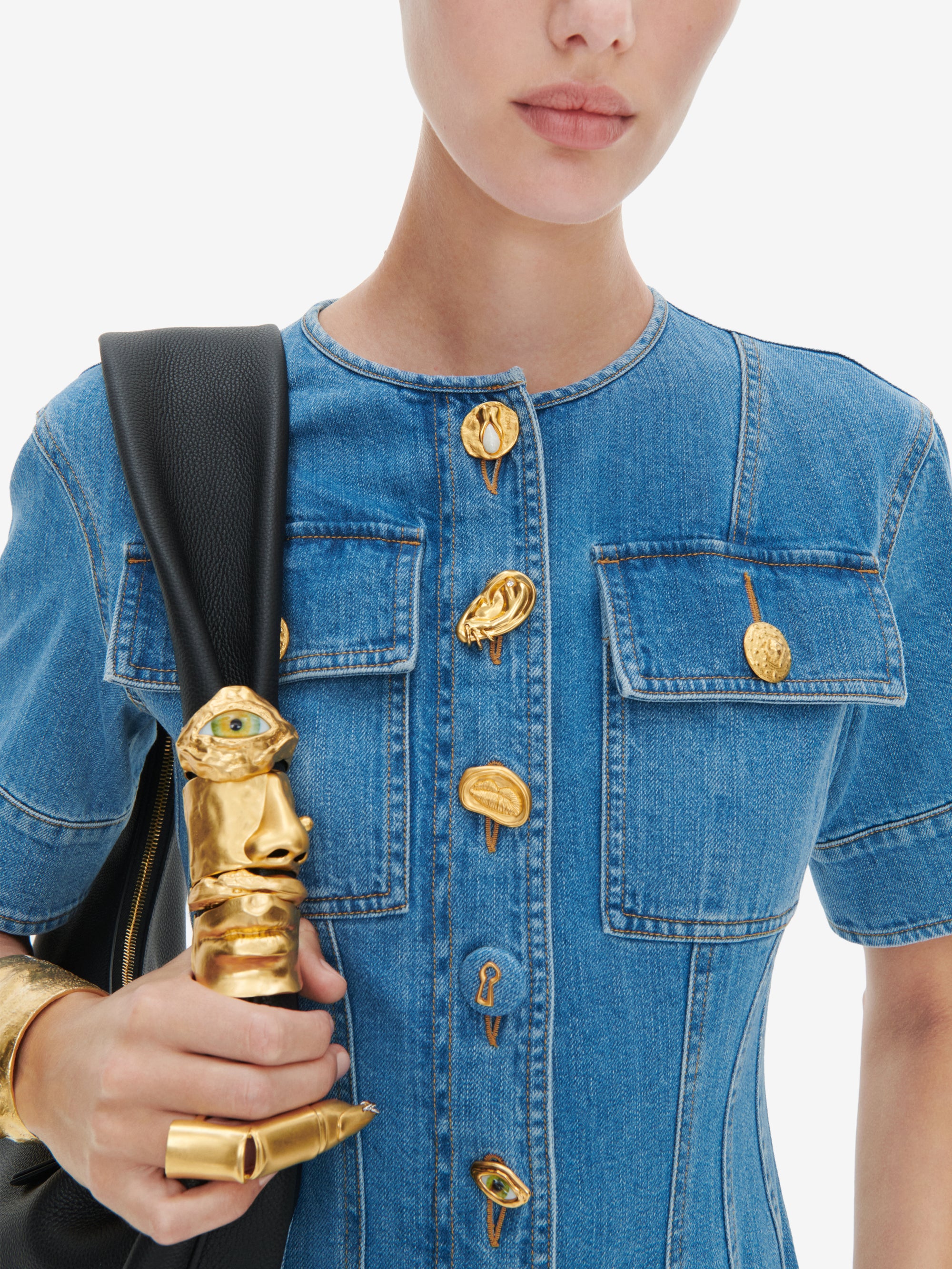 DENIM CORSET DRESS