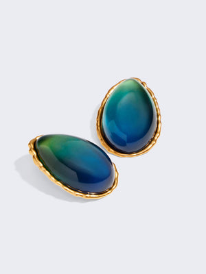 CABOCHON EARRINGS 