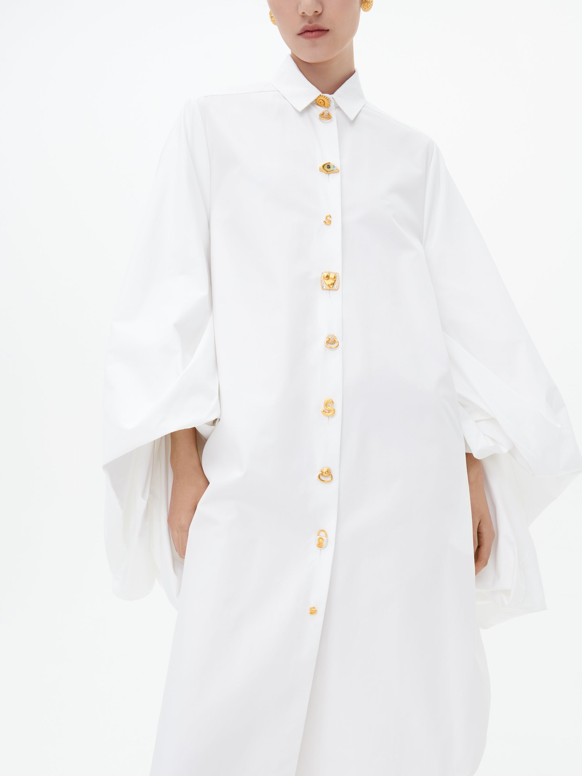 VOLUME SHIRT DRESS