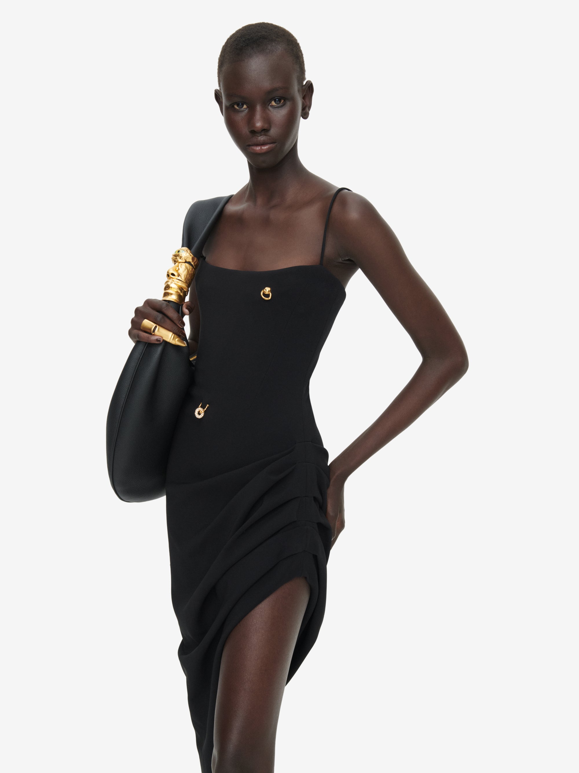 CROSSED THIN STRAPS DRESS