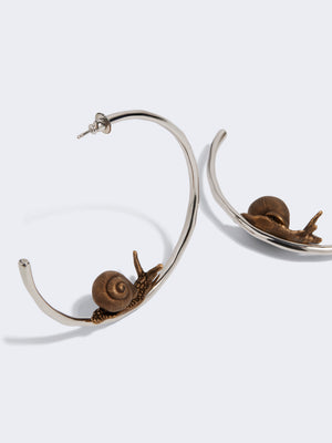 SNAIL HOOP EARRINGS