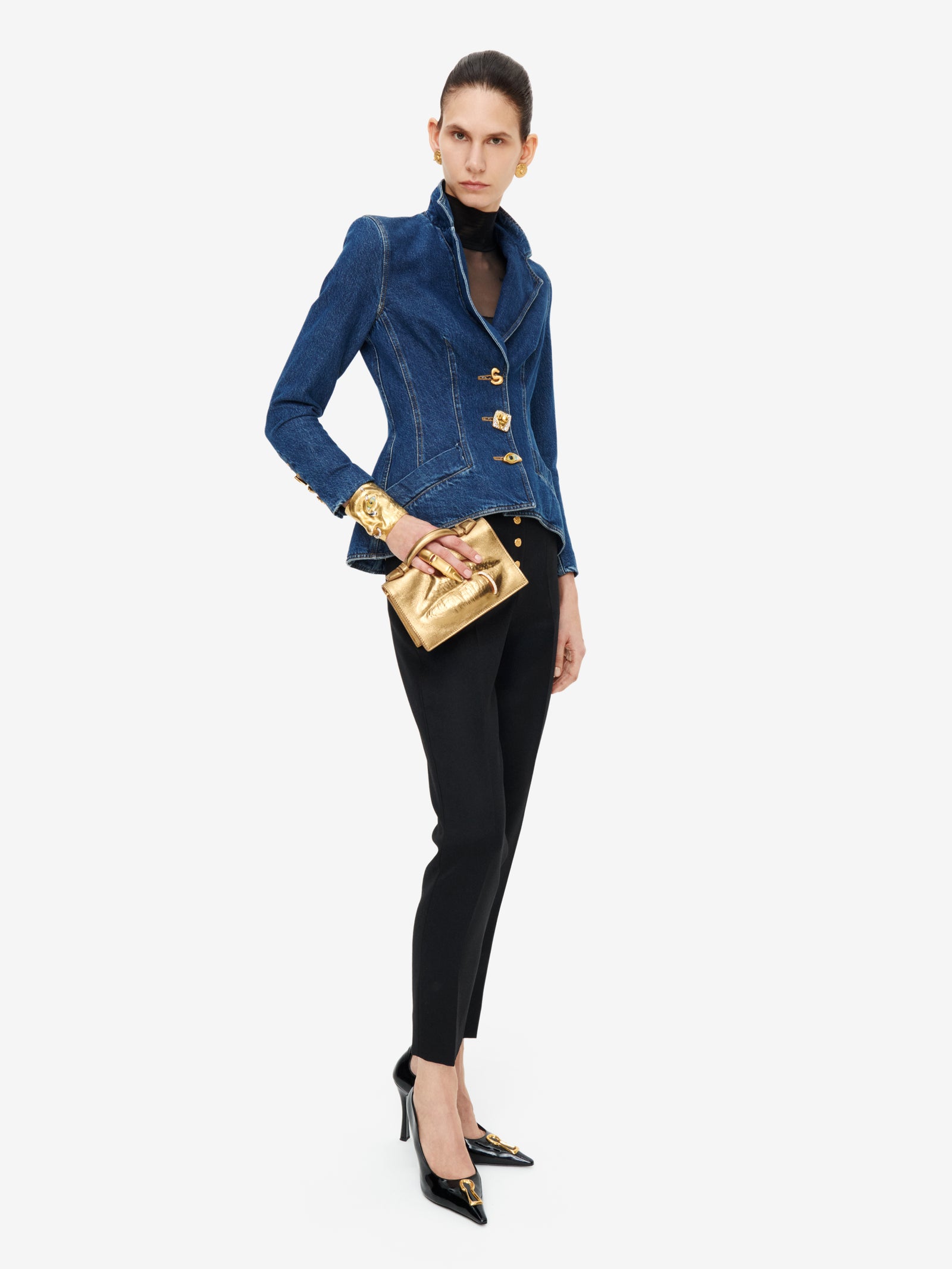 DENIM BASQUE JACKET
