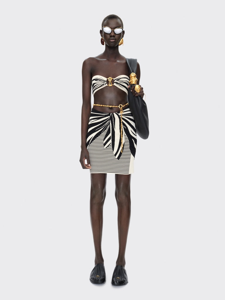 TROMPE L'OEIL PAREO SKIRT