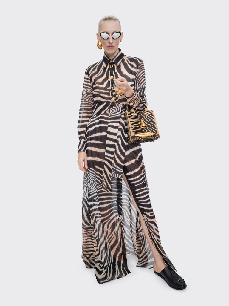 ZEBRA SHIRT DRESS