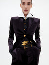 CONTRASTED COLLAR SHIRT 