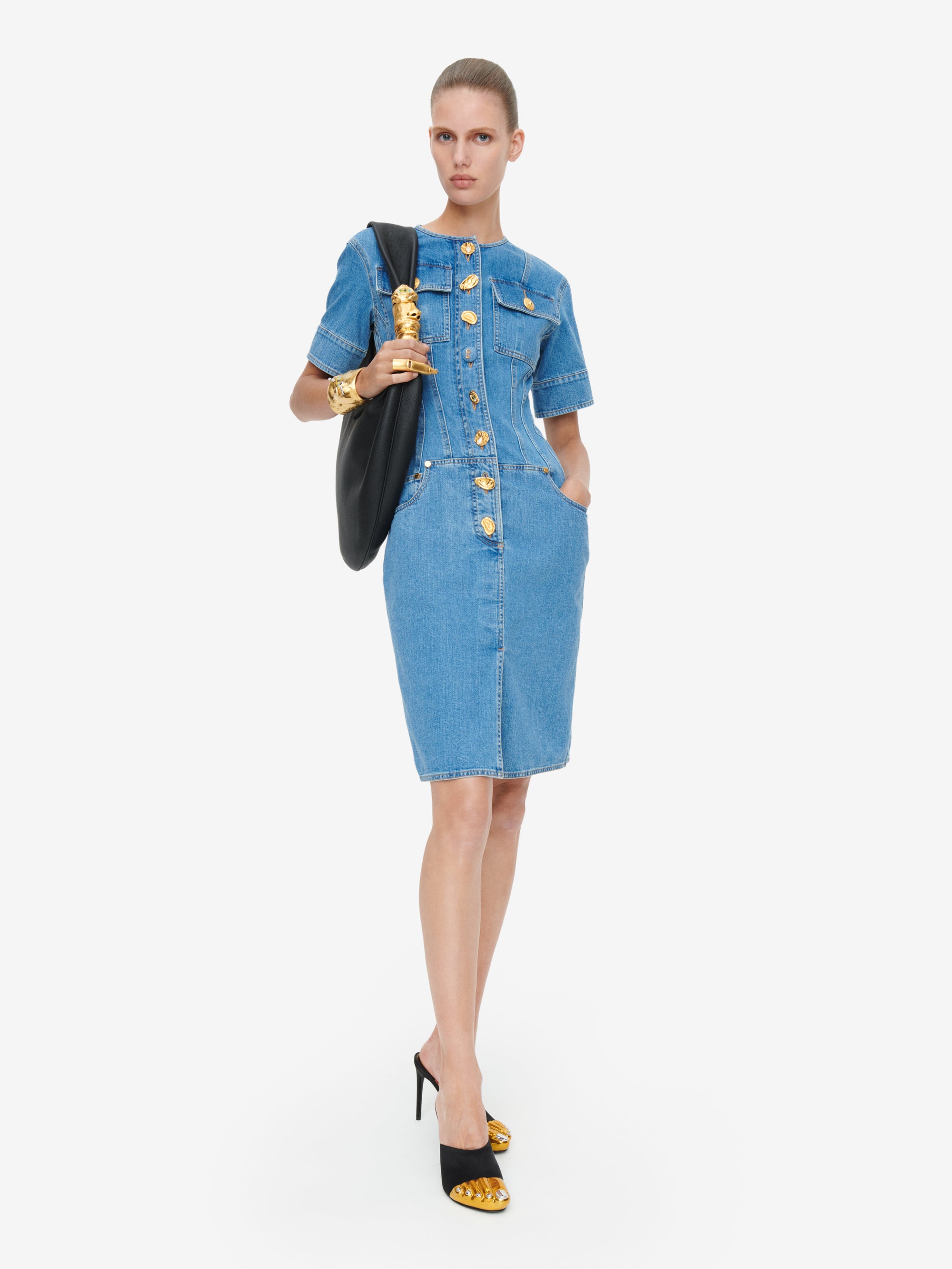 DENIM CORSET DRESS