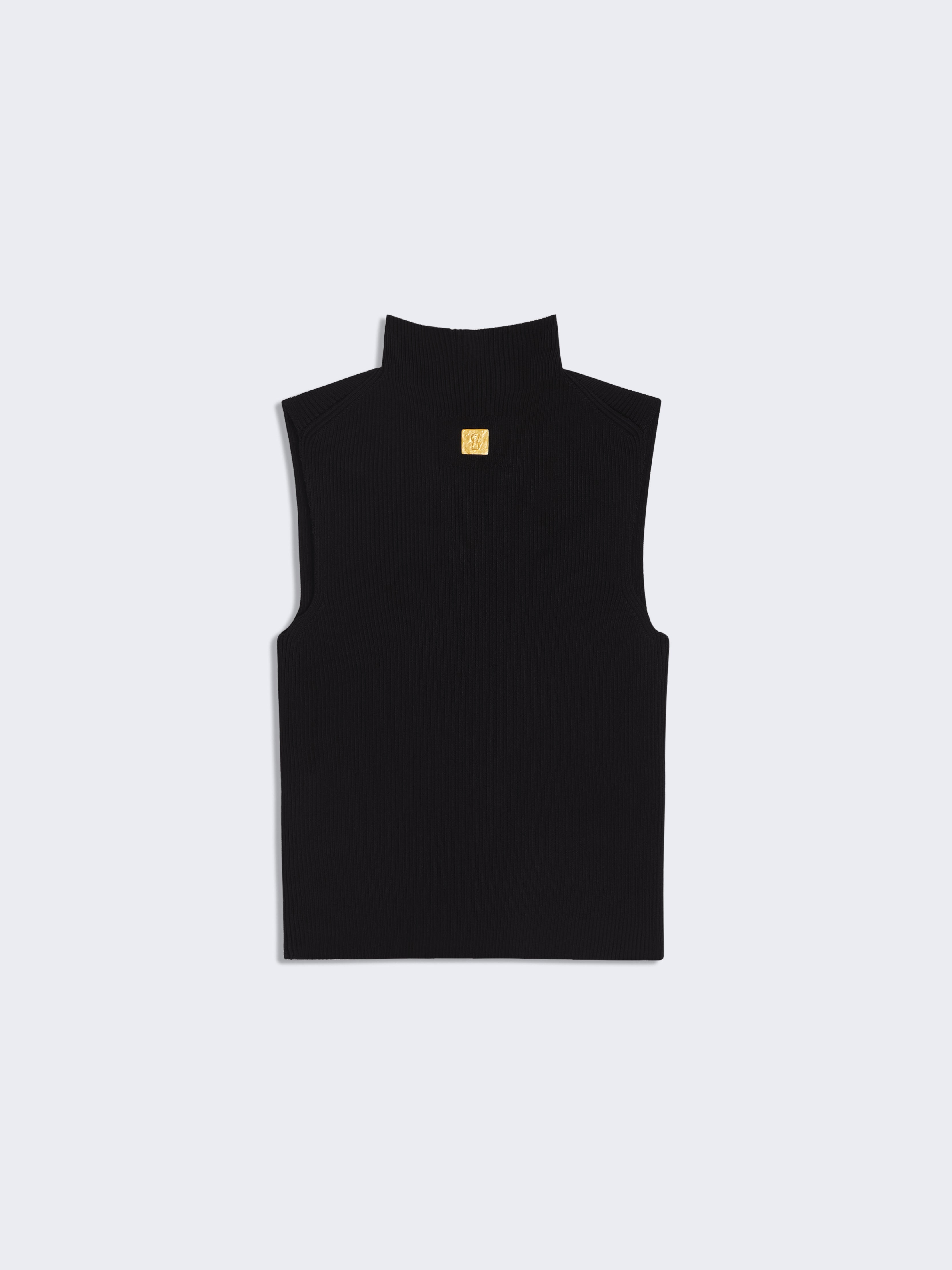 KEYHOLE SLEEVELESS JUMPER