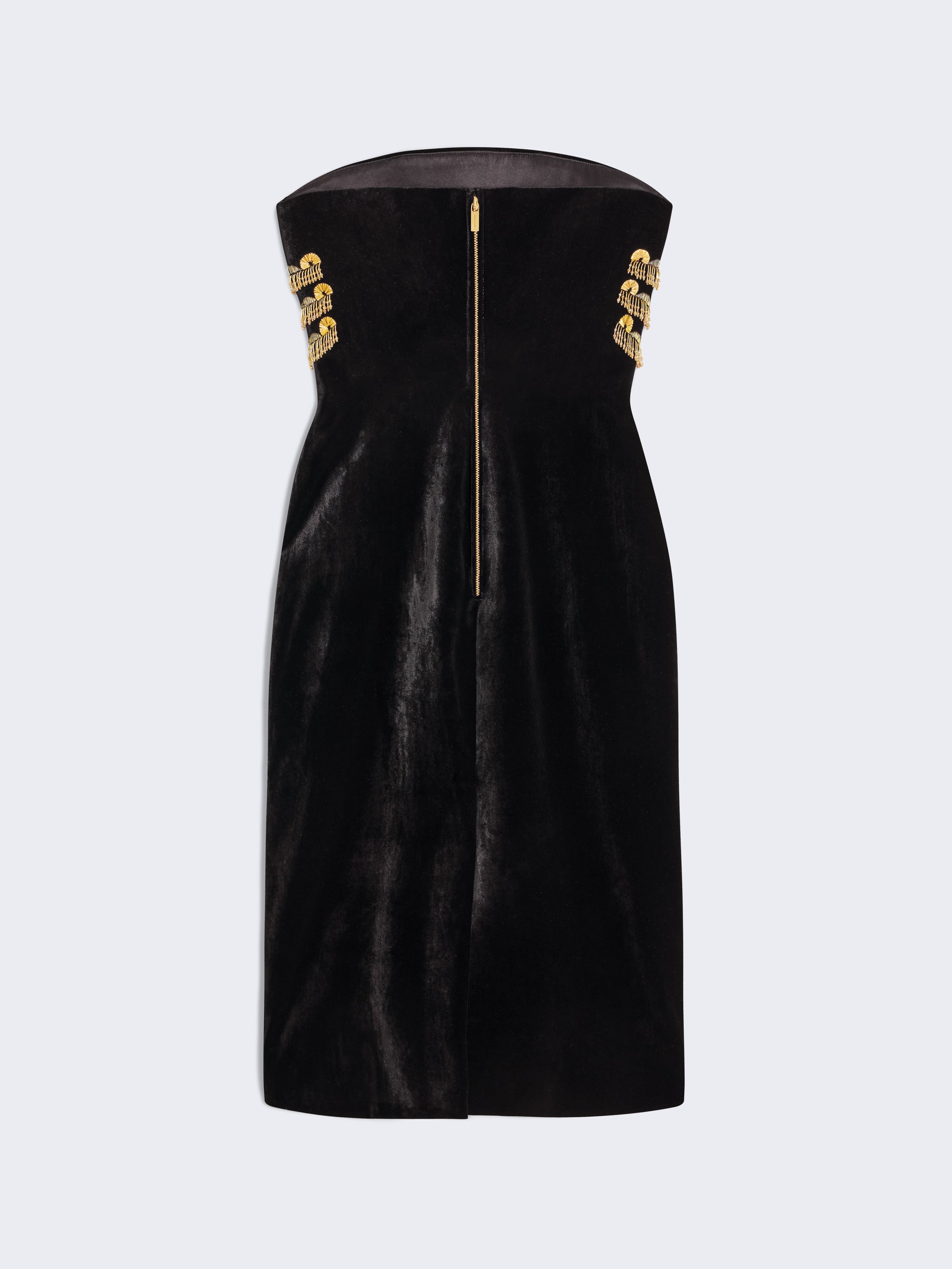 SKELETON BUSTIER DRESS